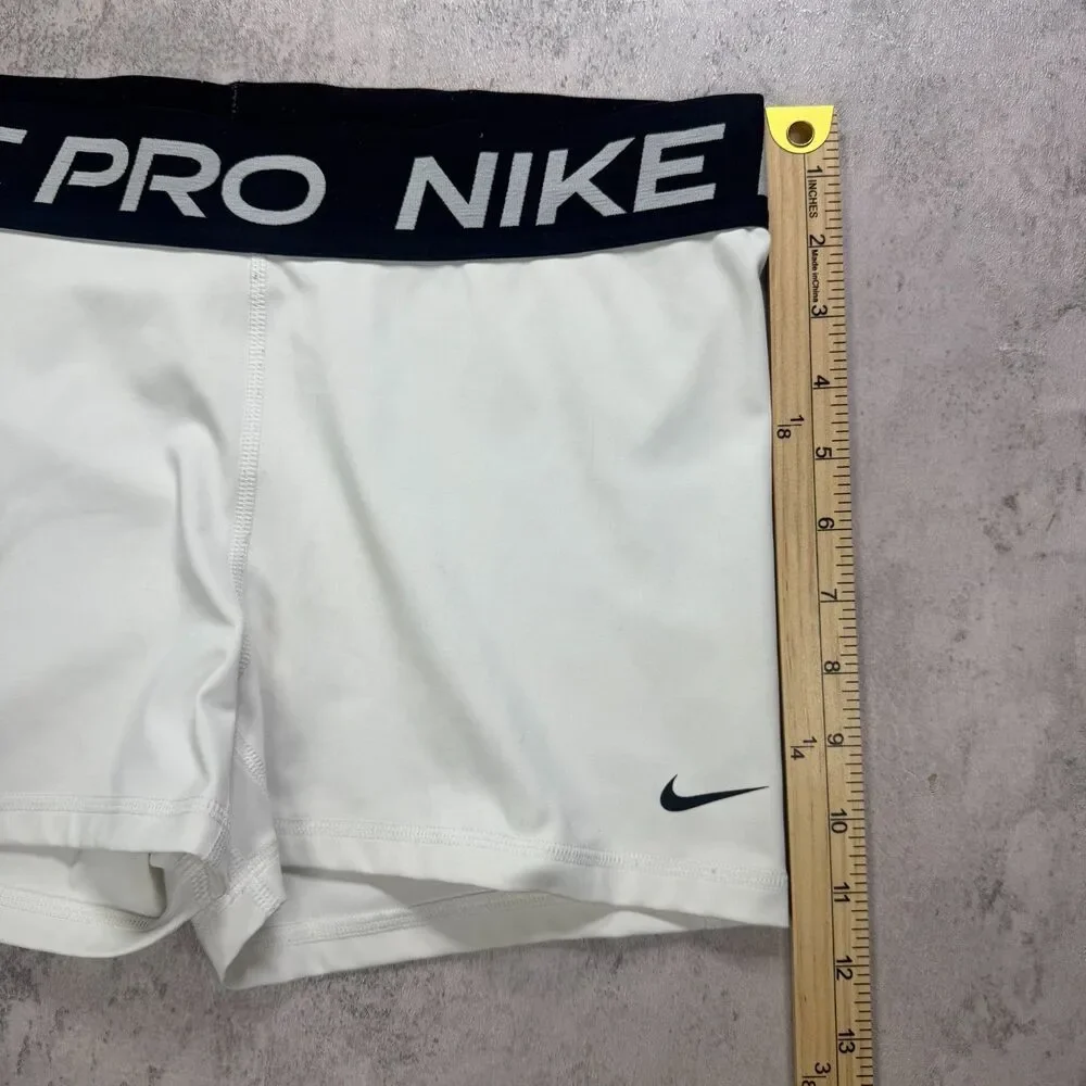 Nike Pro Dri-FIT Compression Shorts Large White